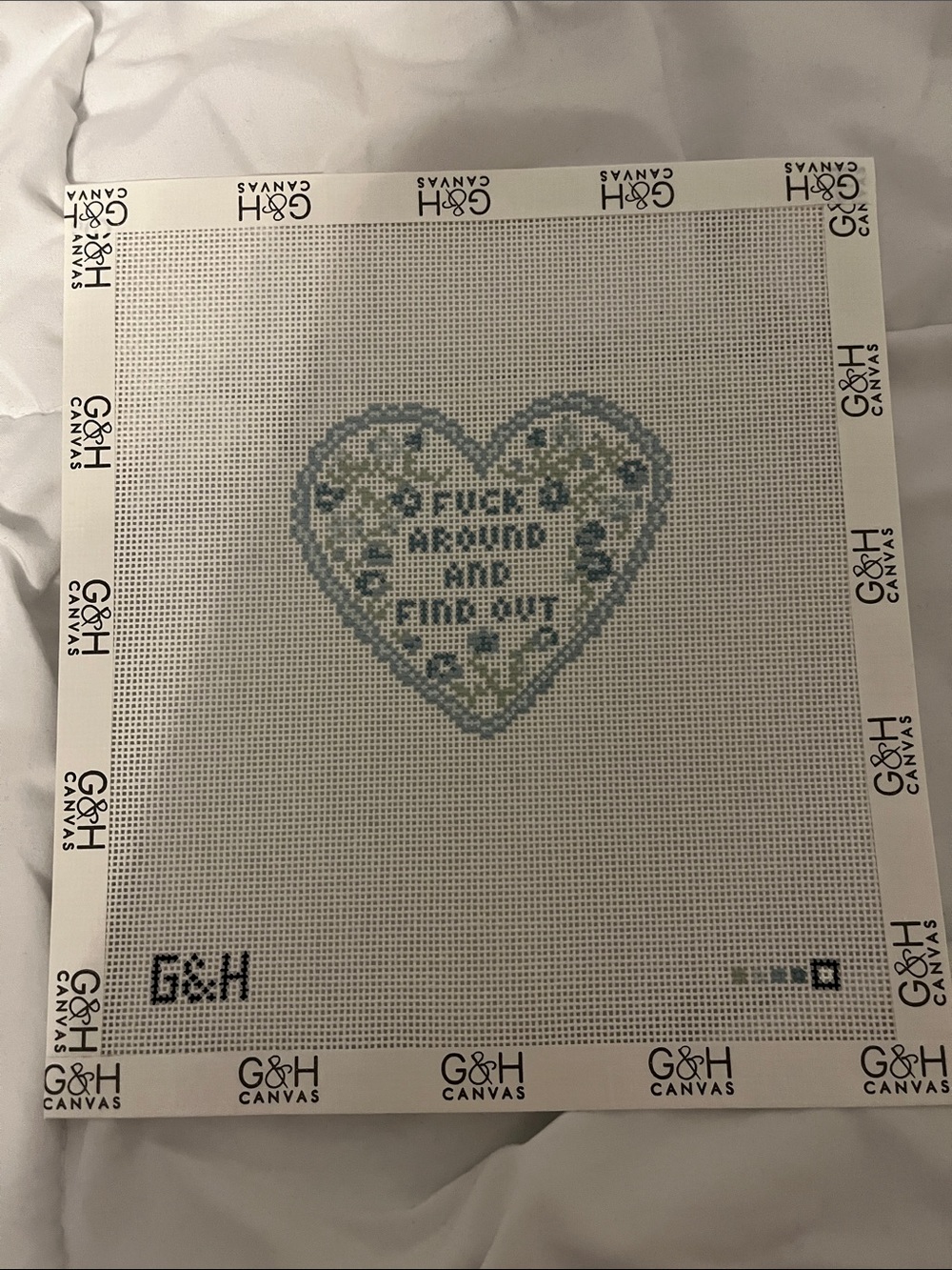 G&H Canvas F Around And Find Out Needlepoint Canvas